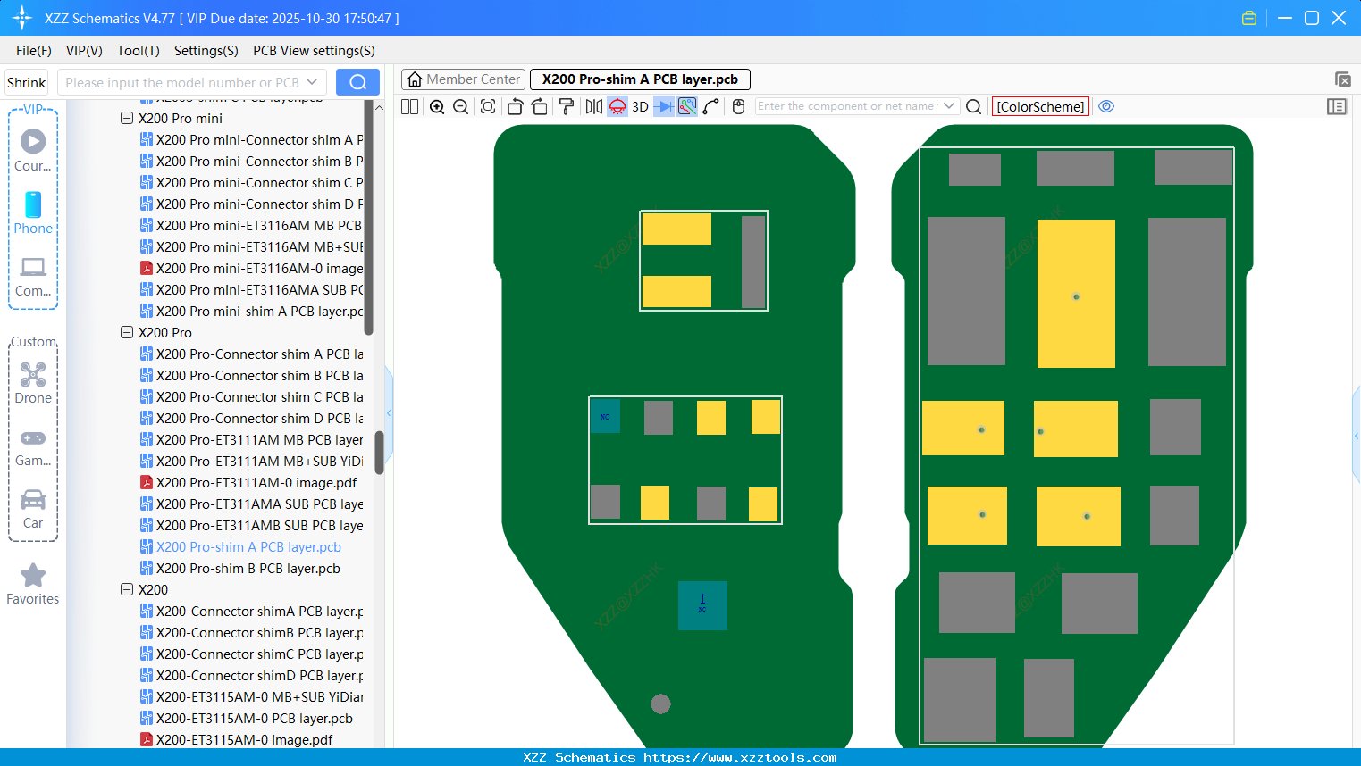 VIVO X200 Pro-shim A PCB Layer